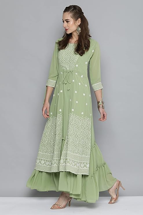 Ethnic Gowns - Georgette Floral